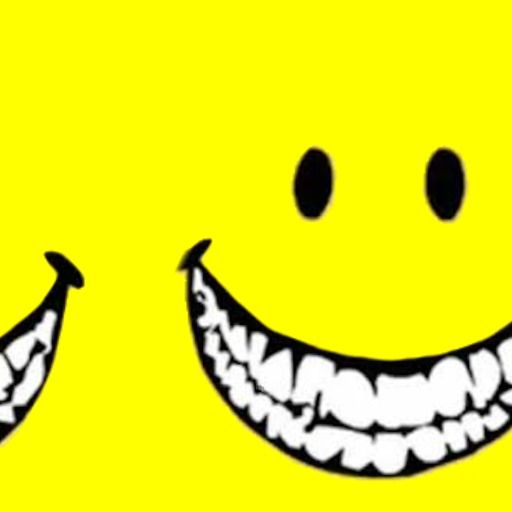 Official Roblox icon: mostly saturated yellow with white and black marks.